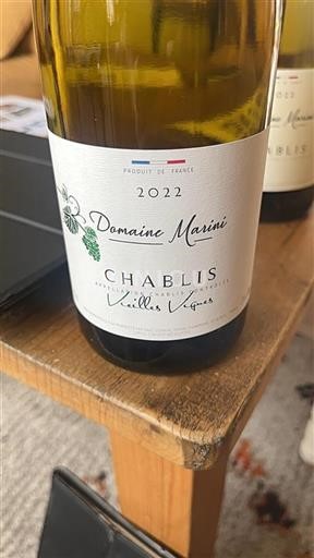 Bourgogne Chablis Domaine Marini Vielles Vignes 2022