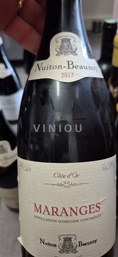 Bourgogne Maranges Nuiton-Beaunoy 2017