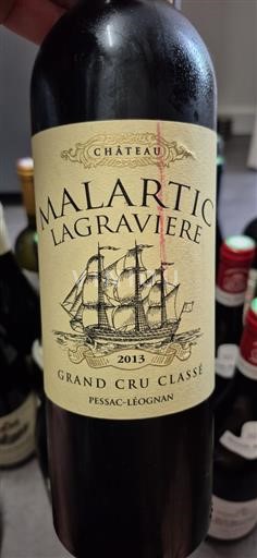 Bordeaux Pessac-Léognan Grand Cru Château Malartic-Lagravière 2013