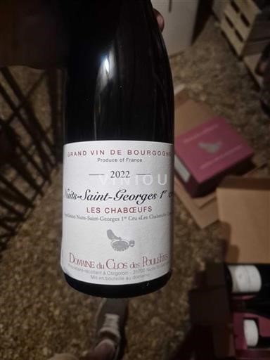 Bourgogne Premier Cru Domaine Clos des Poulettes Les Chabœufs 2022