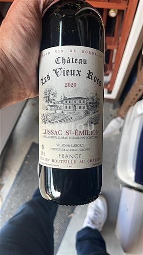 Bordeaux Lussac-saint-émilion Château Les Vieux Rocs 2020