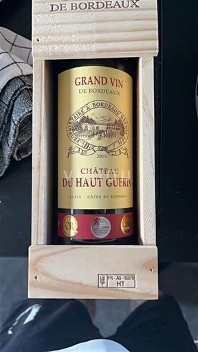 Bordeaux Blaye-Côtes-de-Bordeaux Château Haut Guerin 2019