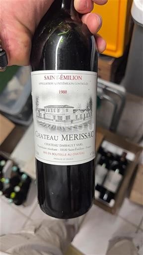 Burdeos Saint-Émilion Château Merissac 1988