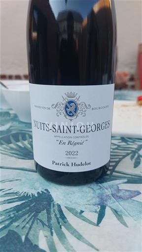Burgundy Nuits-Saint-Georges Premier Cru Patrick Hudelot En Régnie 2022