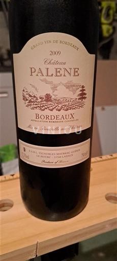 Bordeaux Château Palene 2009