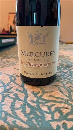 Borgogna Mercurey Premier Cru Domaine Michel Juillot Les Champs Martins 2019