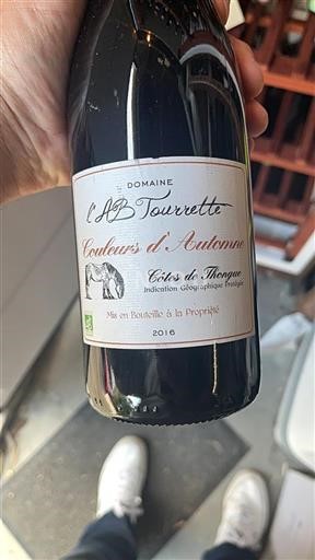 Linguadoca e Rossiglione Côtes de Thongue Domaine L'AB Tourrette Couleurs d'Automne 2016