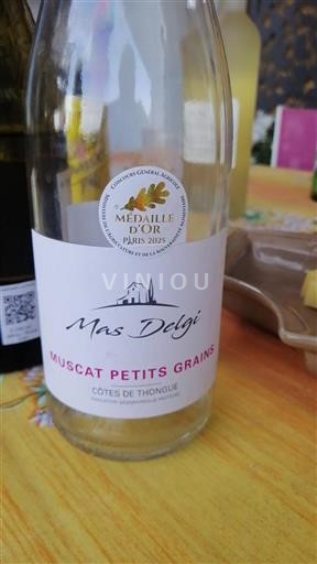 Languedoc-Roussillon Côtes de Thongue Mas Delgi Muscat Petits Grains Non-Vintage
