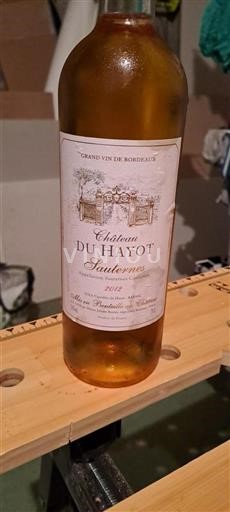Burdeos Sauternes Château Hayot 2012