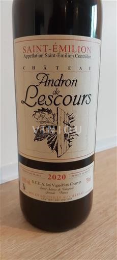 Bordeaux Saint-Émilion Château Andron de Lescours 2020