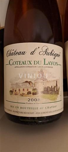 Loirevallei Coteaux du Layon Château Aubigné 2008