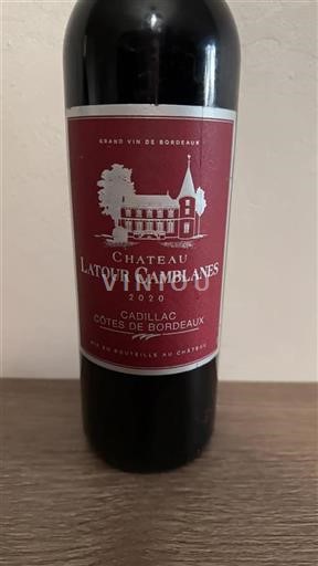 Bordeaux Cadillac-côtes-de-bordeaux Château Latour Camblanes 2020