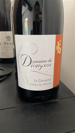 Vallée du Rhône Côtes-du-rhône Domaine Dionysos la Devèze Non Millésimé
