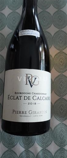 Borgogna Borgogna Chardonnay Pierre Girardin Éclat de Calcaire 2018