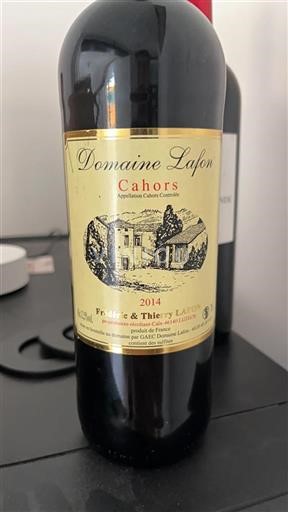 Sydvestfrankrig Cahors Domaine Lafon 2014