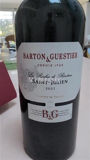 Bordeaux Saint-Julien Grand Cru Barton & Guestier Les Roches de Rintac 2021