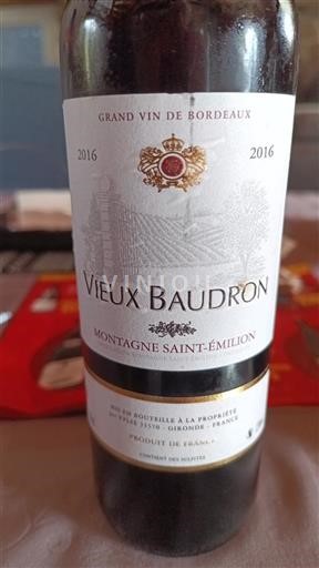 Bordeaux Montagne-Saint-Émilion Vieux Baudron 2016