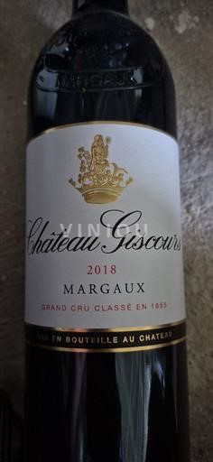 Bordeaux Margaux Grand Cru Château Giscours 2018