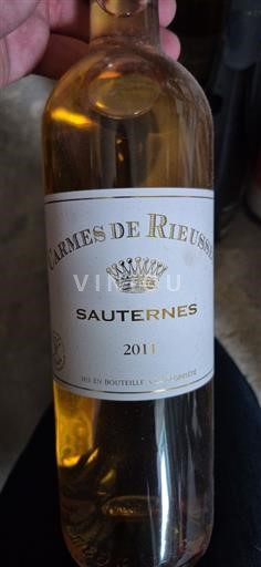 Burdeos Sauternes Carmes de Rieussec 2011