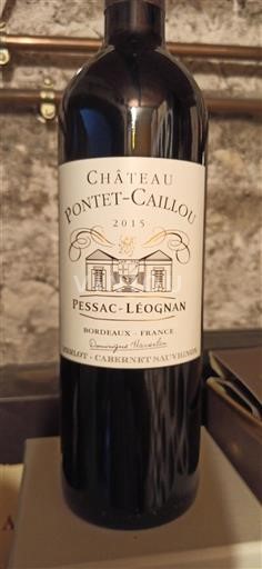 Bordeaux Pessac-Léognan Château Pontet-Caillou 2015