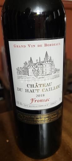 Bordeaux Fronsac Château Haut Caillou 2018
