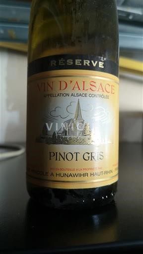 Elzas Grand Cru Cave Vinicole de Hunawihr Réserve Niet-geïntegreerd