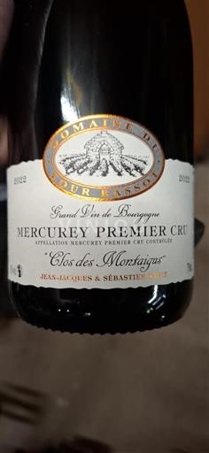 Burgundsko Mercurey Premier Cru Domaine Four Bassot Clos des Montaigus 2022
