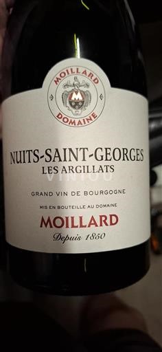 Bourgondië Nuits-saint-georges Moillard Les Argillats 2022