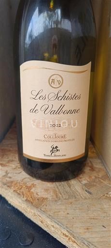 Roussillon Collioure Terres des Templiers Les Schistes de Vallbonne 2022
