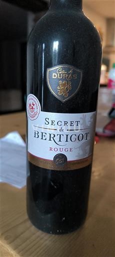 Sydvestfrankrig Côtes-de-Duras Côtes de Duras Secret de Berticot Ikke årgangsbestemt