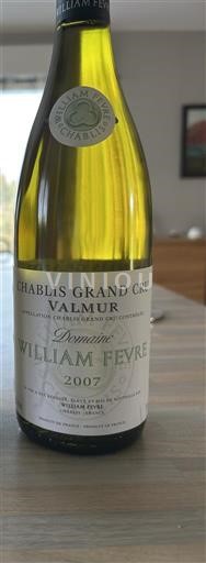 Bourgogne Chablis Grand Cru Domaine William Fèvre Valmur 2007