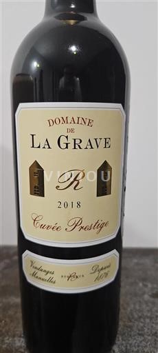 Bordeaux Nespecifikováno Domaine La Grave Prestige 2018