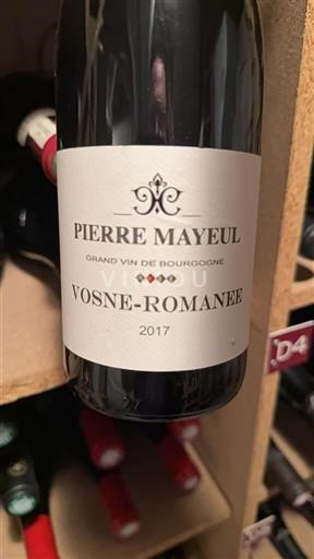 Bourgogne Vosne-Romanée Pierre Mayeul 2017