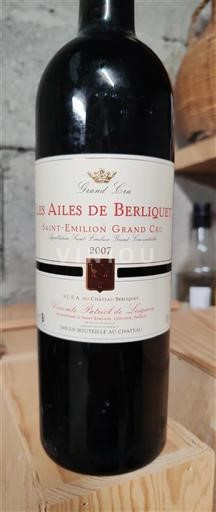 Bordeaux Saint-Émilion Grand Cru Grand Cru Château Berliquet Les Ailes de Berliquet 2007