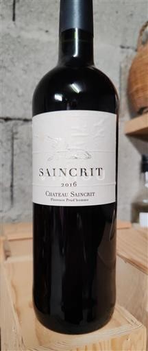 Bordeaux Château Saincrit 2016