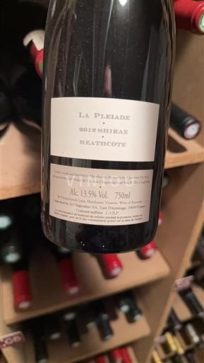 Victoria Heathcote La Pleiade Shiraz 2012