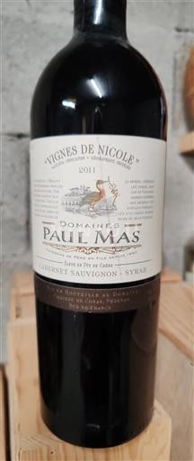 Languedoc in Roussillon Pays d'Oc Domaine S Paul Mas Vignes de Nicole 2011