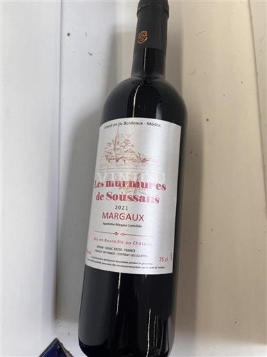 Bordeaux Margaux Château Soussans Les Murmures 2021