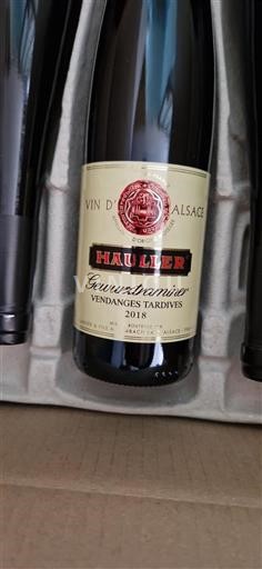 Alsácia Vendanges Tardives Hauller Gewurztraminer Vendanges Tardives 2018