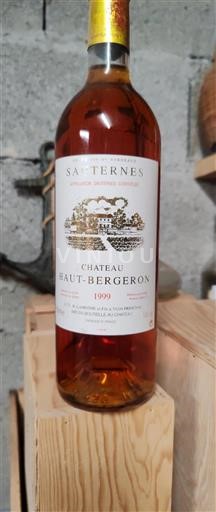 Bordeaux Sauternes Château Haut-Bergeron 1999