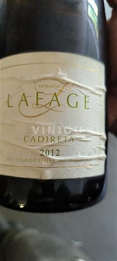 Roussillon Ikke specificeret Domaine Lafage Cadireta 2012