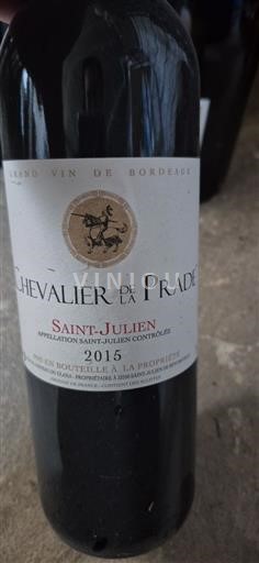 Bordeaux Saint-Julien Château Glana Chevalier de la Prade 2015