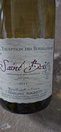 Bourgogne Saint-Bris Christophe Auguste 2021