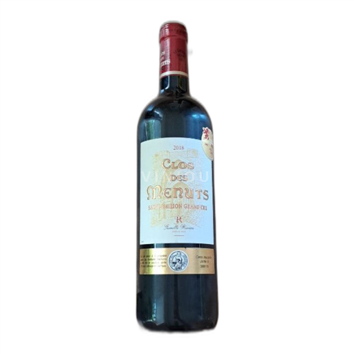 Bordeaux Saint-Émilion Grand Cru Clos des Menuts 2018