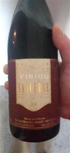 Loire Valley Sancerre Fournier Père & Fils Vieilles Vignes 1996