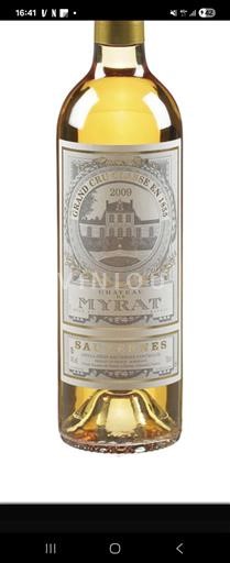 Bordeaux Sauternes Grand Cru Château Myrat 2009