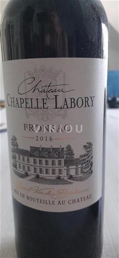 Bordeaux Fronsac Château Chapelle Labory 2016