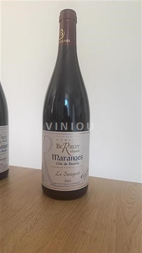 Vin Rouge sec Le Saugeot Domaine BeRezy Roland 2021 France Bourgogne Maranges