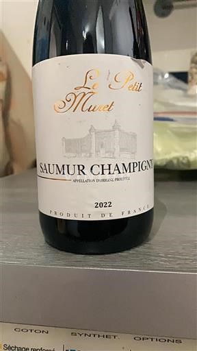 Vin Rouge sec Le Petit Muret 2022 France Vallée de la Loire Saumur-champigny