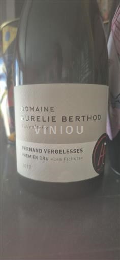 Burgundy Pernand-Vergelesses Premier Cru Domaine Aurélie Berthod Les Fichots 2017